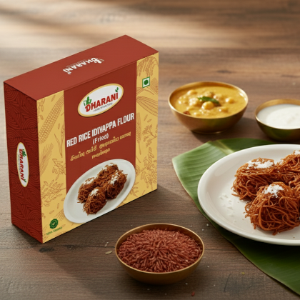Picture of Red Rice Idiyappam Flour 500gm  (சிவப்பரிசி இடியப்ப மாவு)500gm )