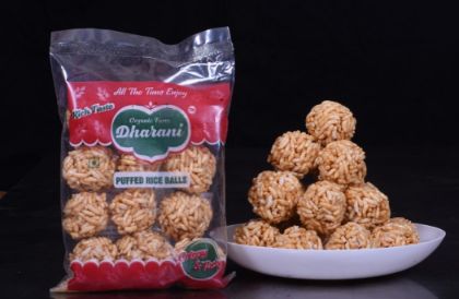 Picture of Jaggery Puffed Rice Balls   (பொறி உருண்டை -பாவு வெல்லம்)